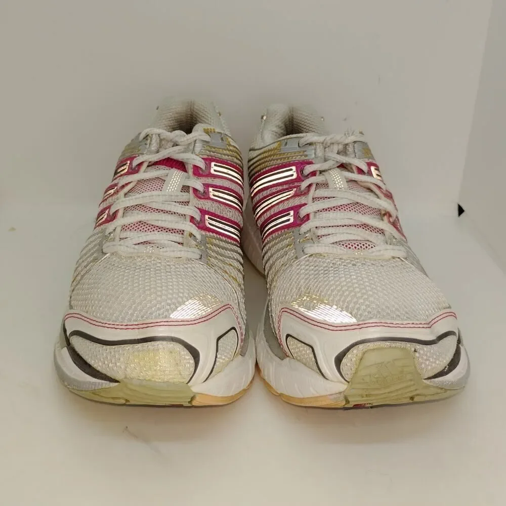 Adidas Adistar Womens Pre-owned White/Pink High End Running Sneakers - sz. 9 1/2